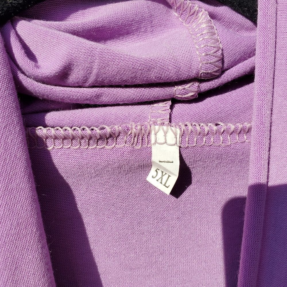 Purple Draped Front Tunic - Picture 2 of 8